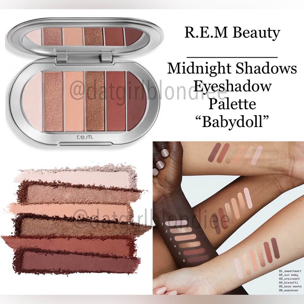 R.E.M Beauty: Midnight Shadows Eyeshadow Palette (Babydoll)
